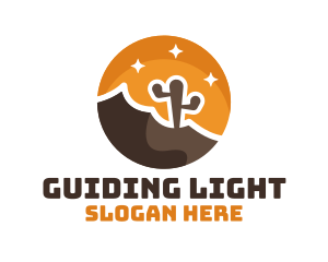 Cactus Desert Badge logo design