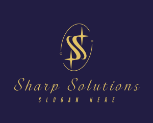 Premium Sparkling Letter S logo design