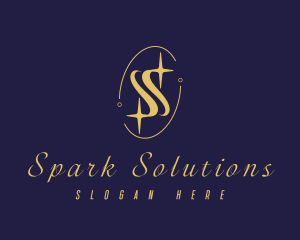 Premium Sparkling Letter S logo design