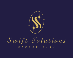 Premium Sparkling Letter S logo design