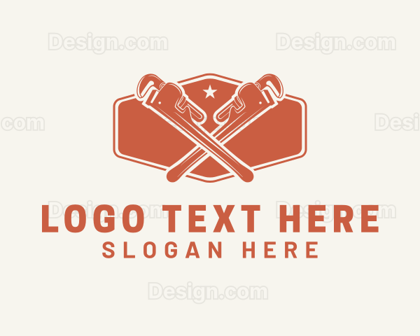 Hexagon Pipe Wrench Logo