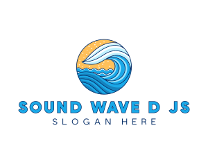 Sea Ocean Waves logo design