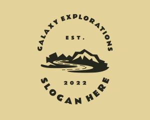 Mountain Hiking Travel logo design