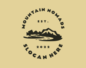 Mountain Hiking Travel logo design