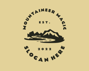 Mountain Hiking Travel logo design