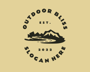 Mountain Hiking Travel logo design