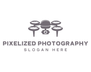 Drone Camera Photography logo design