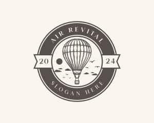 Rustic Sky Air Balloon logo design