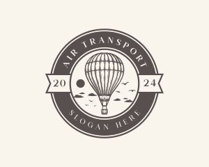 Rustic Sky Air Balloon logo design