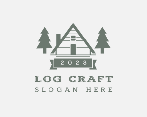 Forest Pine Tree Cabin logo