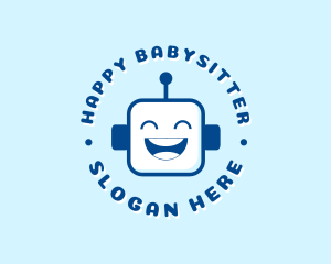  Cute Robot Tech logo design