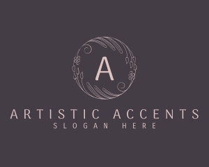 Floral Ornament Circle logo design