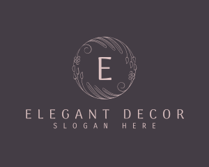 Floral Ornament Circle logo design