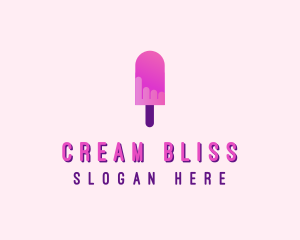 Ice Cream Popsicle logo design