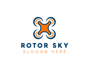 Drone Technology Rotor logo design