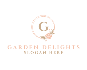 Bride Flower Event Organizer logo design