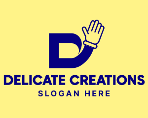 Hand Glove Wave D logo design