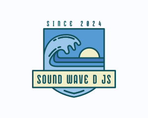 Coast Sea Surfing logo design