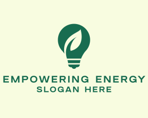 Eco Electric Lightbulb logo design