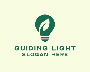 Eco Electric Lightbulb logo design