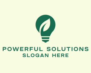 Eco Electric Lightbulb logo design