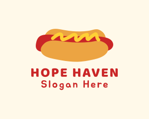 Hot Dog Snack Sandwich Logo