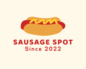 Hot Dog Snack Sandwich logo design