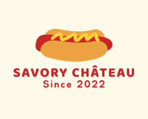 Hot Dog Snack Sandwich logo design