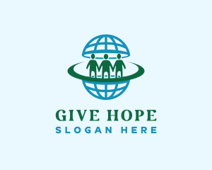Human Globe Community logo design