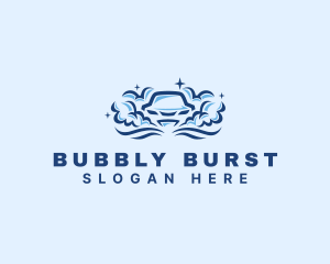 Bubble Car Wash Detailing logo design