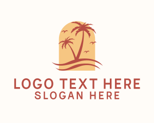 Summer Palm Tree logo