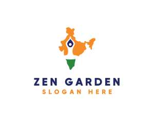 India Human Meditation logo design