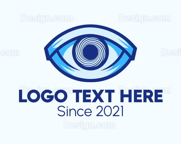 Blue Hypnosis Eye Logo