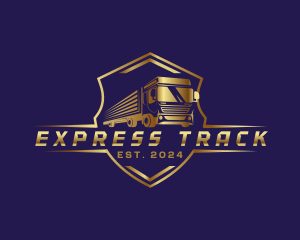 Truck Shipping Delivery logo design