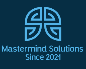 Blue Labyrinth Window logo design