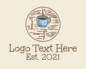 Coffee Cup Sketch logo