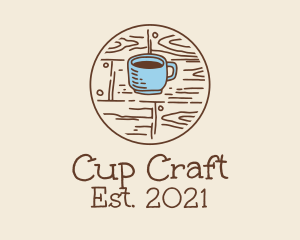 Coffee Cup Sketch logo design