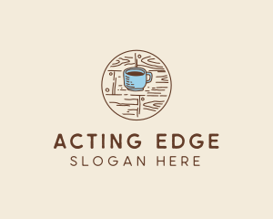 Coffee Cup Sketch logo design