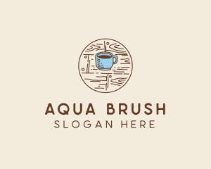 Coffee Cup Sketch logo design