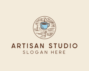 Coffee Cup Sketch logo design