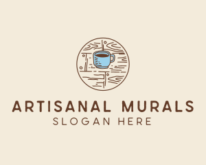 Coffee Cup Sketch logo design