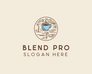 Coffee Cup Sketch logo design