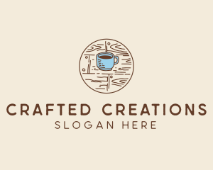 Coffee Cup Sketch logo design