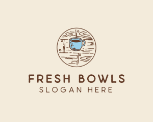 Coffee Cup Sketch logo design