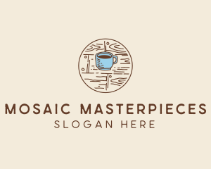 Coffee Cup Sketch logo design