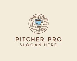 Coffee Cup Sketch logo design