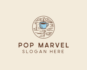 Coffee Cup Sketch logo design