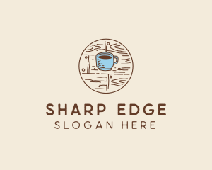 Coffee Cup Sketch logo design