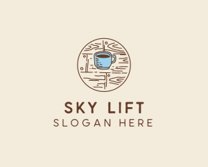 Coffee Cup Sketch logo design