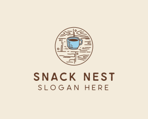 Coffee Cup Sketch logo design